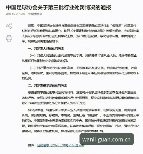 足协重磅处罚名单详解，体育生态净化进行时